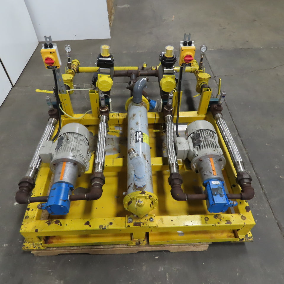 2Hp Alternating Stand By Liquid Transfer Pump Dispensing System 480V 3Ph