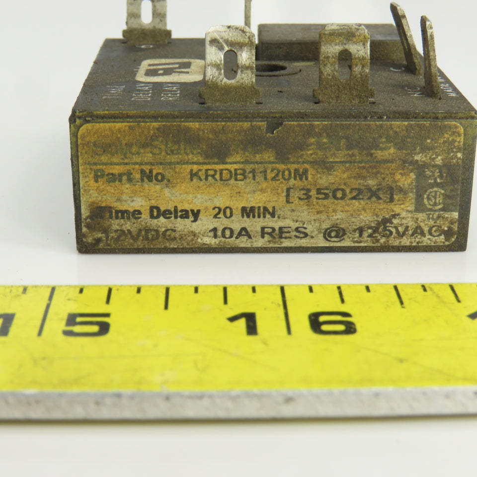 Littlefuse KRDB1120M Time Delay Relay 12VDC 125VAC 20 Min Fixed