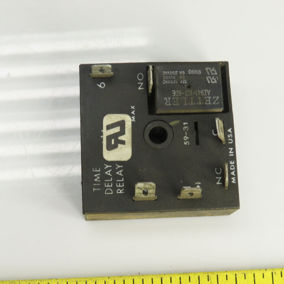Littlefuse KRDB1120M Time Delay Relay 12VDC 125VAC 20 Min Fixed