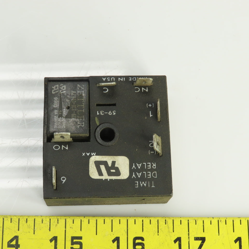 Littlefuse KRDB1120M Time Delay Relay 12VDC 125VAC 20 Min Fixed