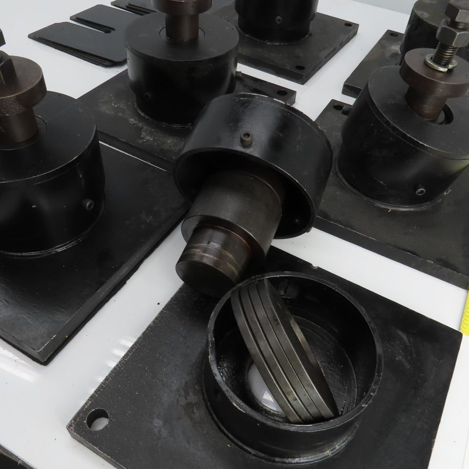 Adjustable Anti-Vibration Machine Leveling Feet 11-7/8"x11-7/8"x10"H Lot Of 6