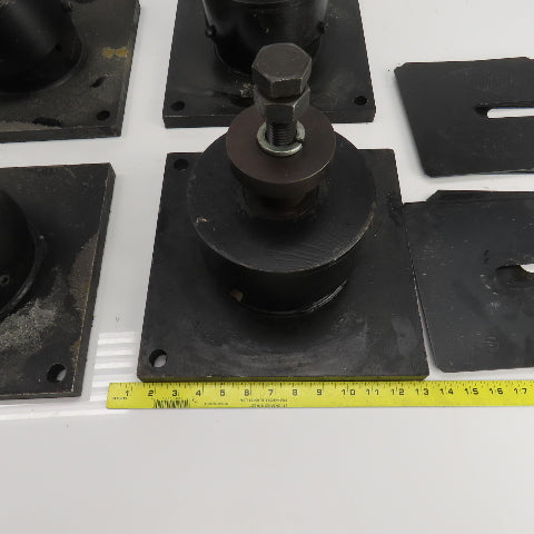 Adjustable Anti-Vibration Machine Leveling Feet 11-7/8"x11-7/8"x10"H Lot Of 6