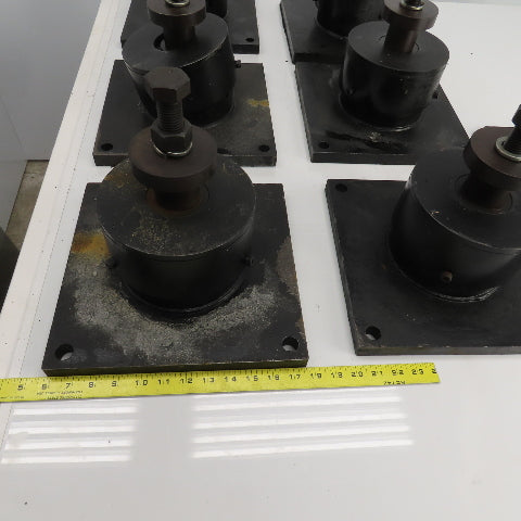 Adjustable Anti-Vibration Machine Leveling Feet 11-7/8"x11-7/8"x10"H Lot Of 6