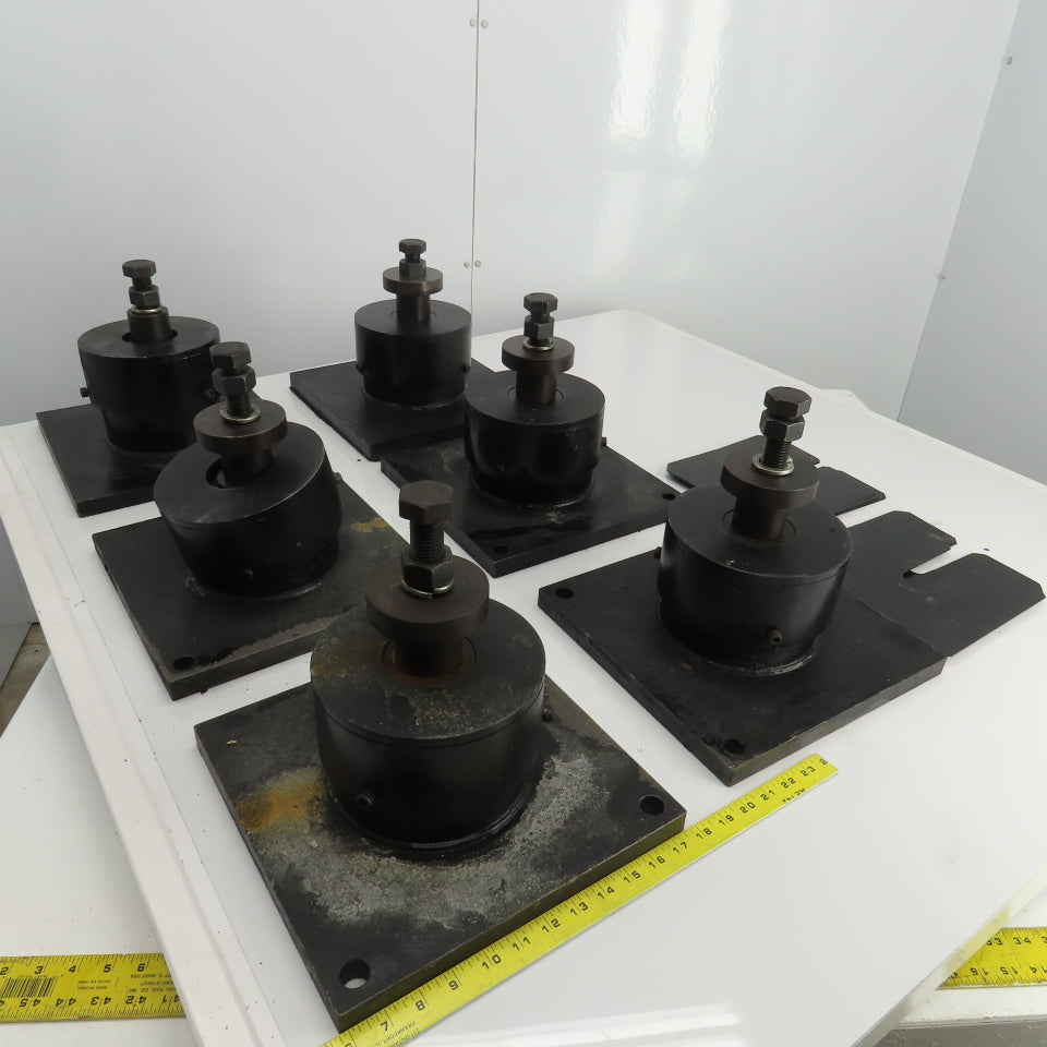 Adjustable Anti-Vibration Machine Leveling Feet 11-7/8"x11-7/8"x10"H Lot Of 6