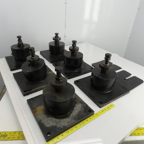 Adjustable Anti-Vibration Machine Leveling Feet 11-7/8"x11-7/8"x10"H Lot Of 6