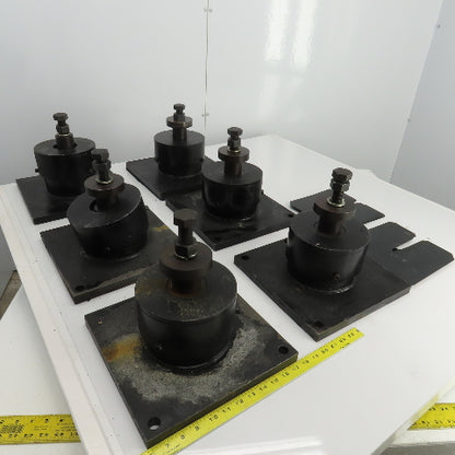 Adjustable Anti-Vibration Machine Leveling Feet 11-7/8"x11-7/8"x10"H Lot Of 6