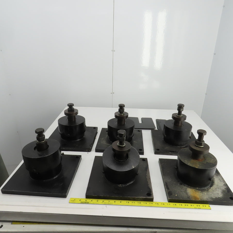Adjustable Anti-Vibration Machine Leveling Feet 11-7/8"x11-7/8"x10"H Lot Of 6