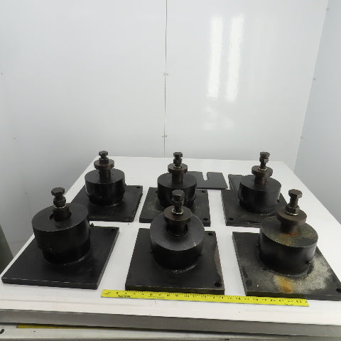 Adjustable Anti-Vibration Machine Leveling Feet 11-7/8"x11-7/8"x10"H Lot Of 6