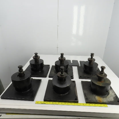 Adjustable Anti-Vibration Machine Leveling Feet 11-7/8"x11-7/8"x10"H Lot Of 6
