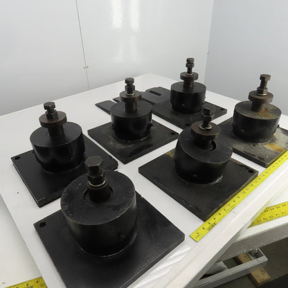 Adjustable Anti-Vibration Machine Leveling Feet 11-7/8"x11-7/8"x10"H Lot Of 6