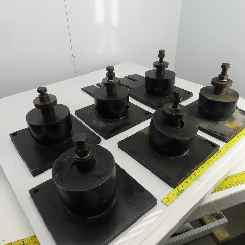 Adjustable Anti-Vibration Machine Leveling Feet 11-7/8"x11-7/8"x10"H Lot Of 6