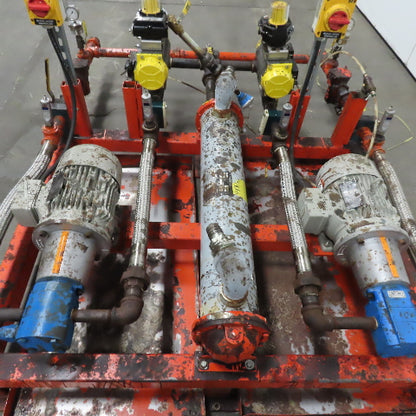 2Hp Alternating Stand By Liquid Transfer Pump Dispensing System 480V 3Ph