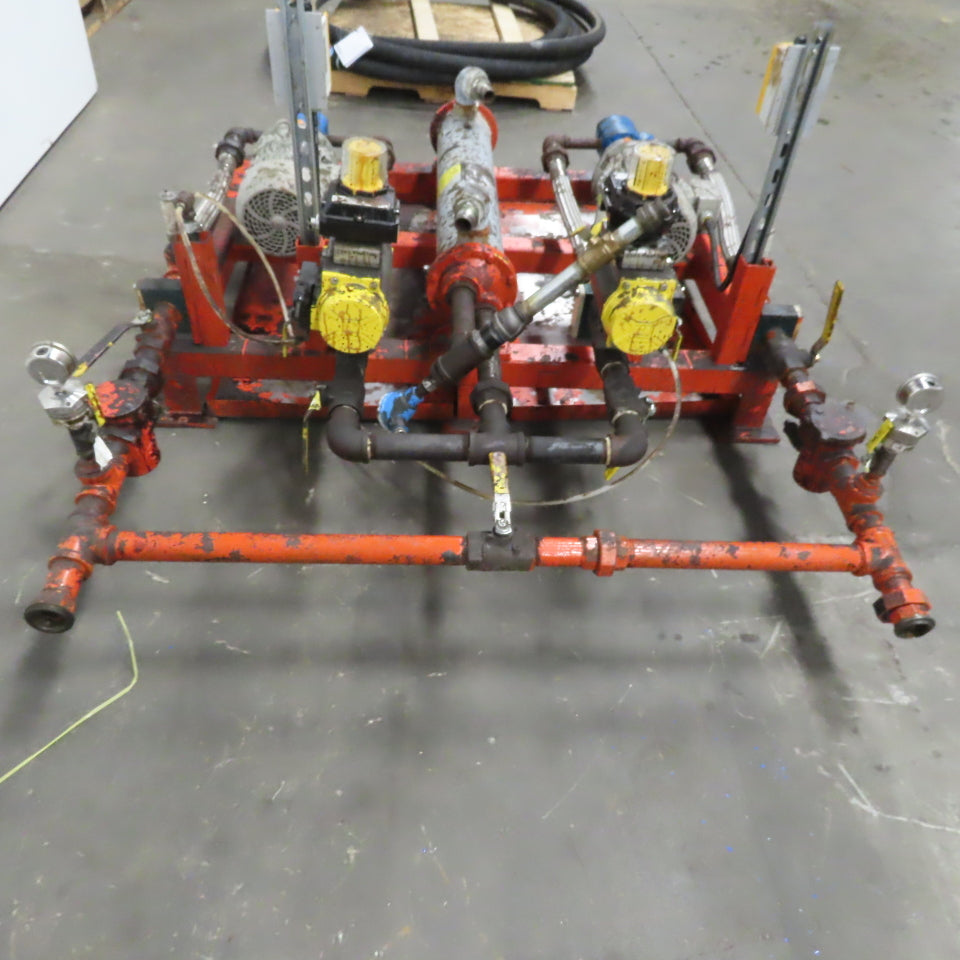 2Hp Alternating Stand By Liquid Transfer Pump Dispensing System 480V 3Ph