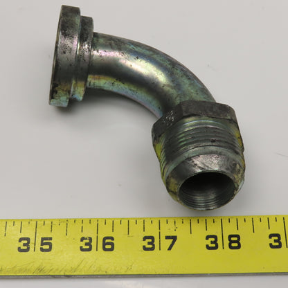 Eaton 1-3/4" SAE J518 Flange x 1" Male JIC Flare Elbow 90° Hydraulic Adaptor