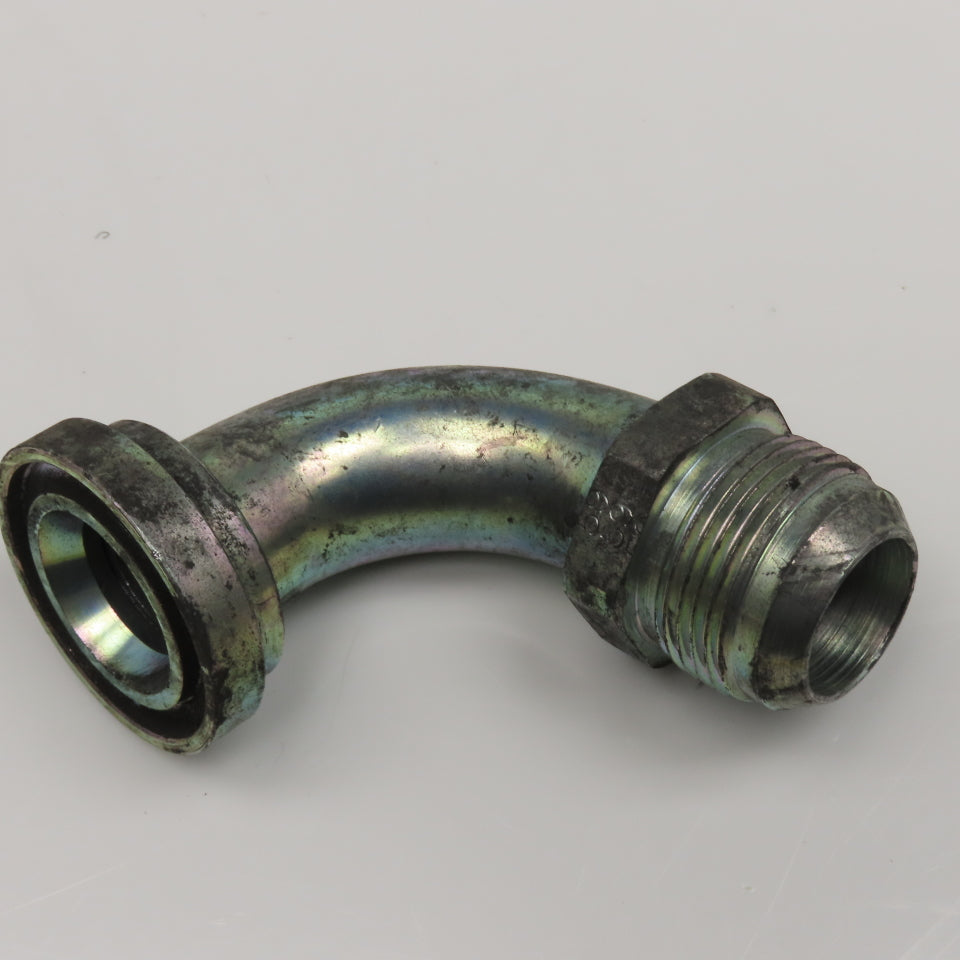 Eaton 1-3/4" SAE J518 Flange x 1" Male JIC Flare Elbow 90° Hydraulic Adaptor