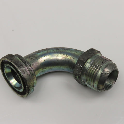 Eaton 1-3/4" SAE J518 Flange x 1" Male JIC Flare Elbow 90° Hydraulic Adaptor