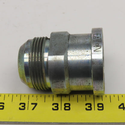 Eaton 2" SAE 61 Flange x 1-1/4" Male JIC Flare Straight Hydraulic Adaptor