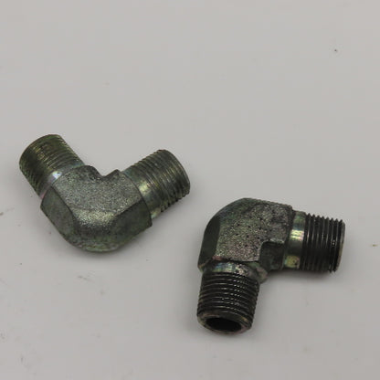 3/8"-18 NPT Steel Hydraulic Elbow 90-? Lot Of 2