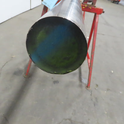3" OD Carbon Steel Solid Bar Stock 141" OAL Yellow Blue Stripe