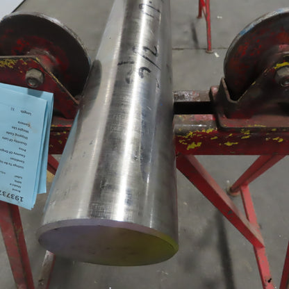 3-1/2" OD Carbon Steel Solid Bar Stock 77" OAL Yellow Pink