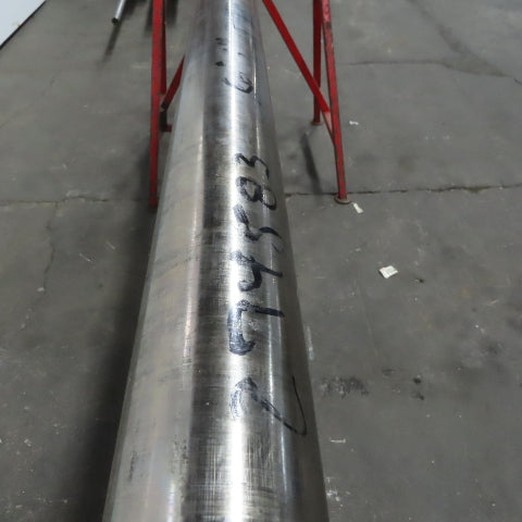 3-1/2" OD Carbon Steel Solid Bar Stock 77" OAL Yellow Pink