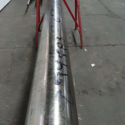 3-1/2" OD Carbon Steel Solid Bar Stock 77" OAL Yellow Pink