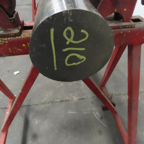 3-1/2" OD Carbon Steel Solid Bar Stock 77" OAL Yellow Pink