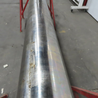 3-1/2" OD Carbon Steel Solid Bar Stock 77" OAL Yellow Pink