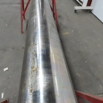 3-1/2" OD Carbon Steel Solid Bar Stock 77" OAL Yellow Pink