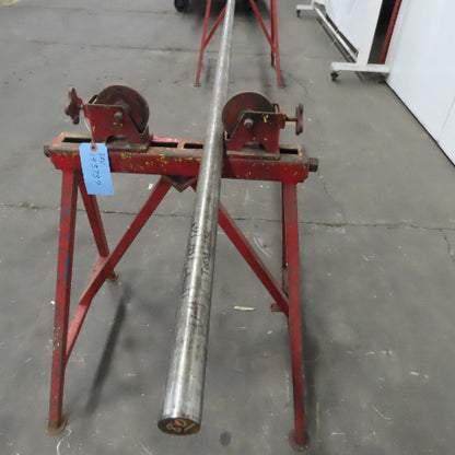 1-1/2" OD Carbon Steel Solid Bar Stock 160" OAL Red Paint