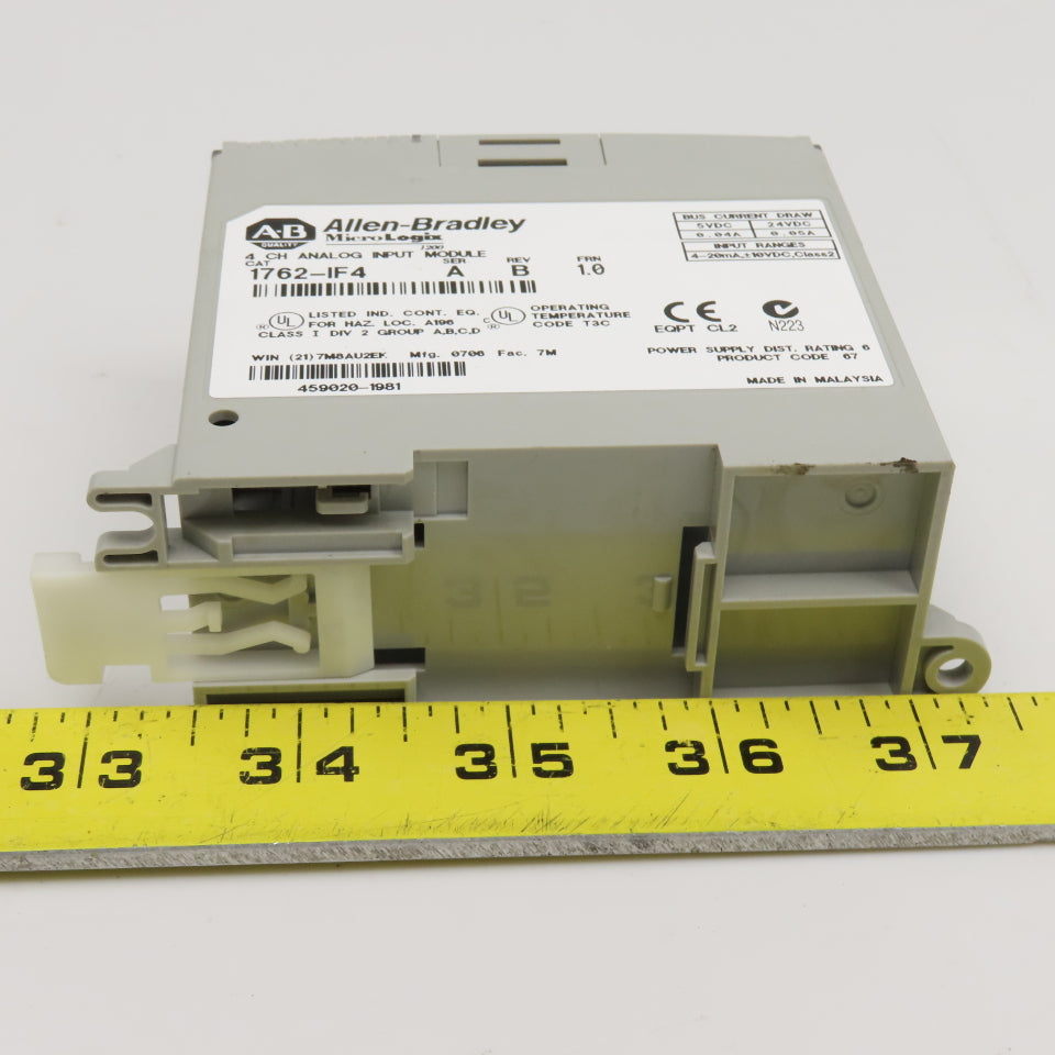 Allen Bradley 1762-IF4 4 Point Analog Input Relay Module FRN 1.0