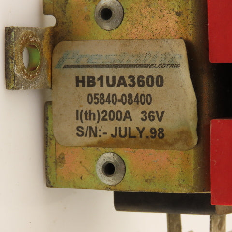 Prestolite HB1UA3600 05840-08300 DC Contactor 200A 36V Coil 15792-36