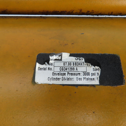 Parker 07.00BB3HKTFS39AC7.000 Hydraulic Cylinder 7" Stroke 7" Bore 3-1/2" ROD