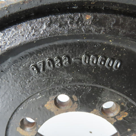 Caterpiler 18x7x12.1 Forklift Tire & Wheel 8 Bolt From Model EP20KT Lot of 2