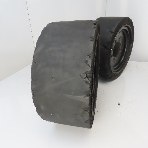 Caterpiler 18x7x12.1 Forklift Tire & Wheel 8 Bolt From Model EP20KT Lot of 2