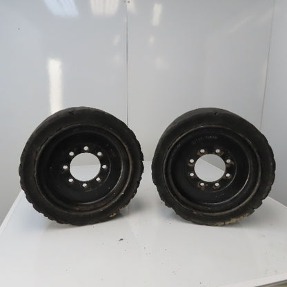 Caterpiler 18x7x12.1 Forklift Tire & Wheel 8 Bolt From Model EP20KT Lot of 2