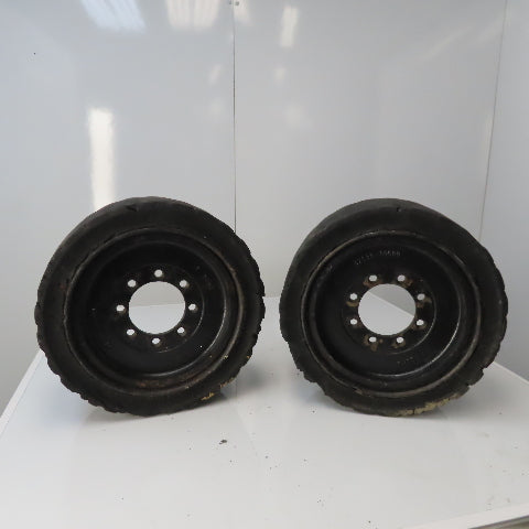 Caterpiler 18x7x12.1 Forklift Tire & Wheel 8 Bolt From Model EP20KT Lot of 2