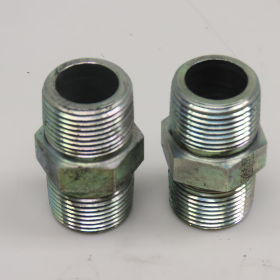 Eaton 3/4" NPT Steel Hydraulic Pipe Nipple Lot Of 2