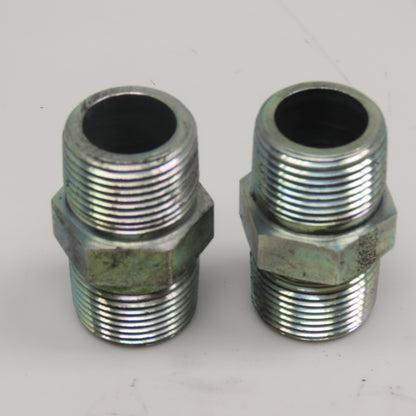 Eaton 3/4" NPT Steel Hydraulic Pipe Nipple Lot Of 2