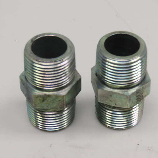 Eaton 3/4" NPT Steel Hydraulic Pipe Nipple Lot Of 2