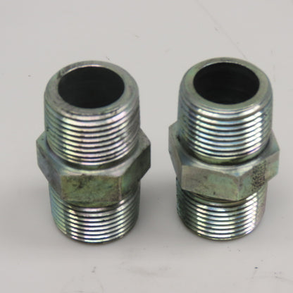Eaton 3/4" NPT Steel Hydraulic Pipe Nipple Lot Of 2