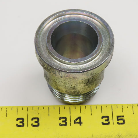 Eaton 1-3/4" SAE J518 Straight Flange x 1" Male JIC Flare Hydraulic Adaptor