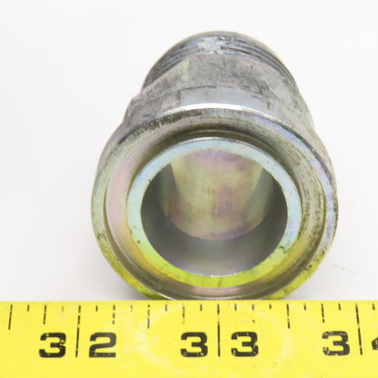 Eaton 1-3/4" SAE J518 Straight Flange x 1" Male JIC Flare Hydraulic Adaptor