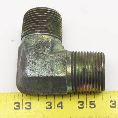 1" NPT x 1" NPT Hydraulic Elbow 90° Lot Of 4