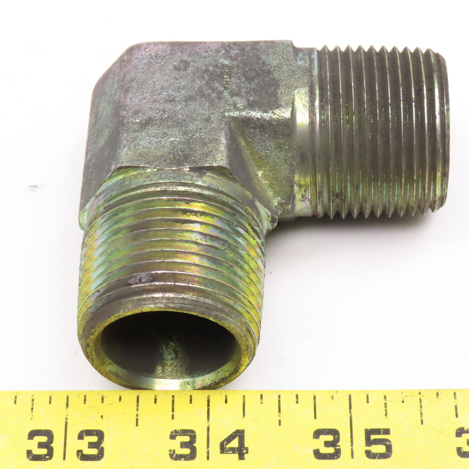 1" NPT x 1" NPT Hydraulic Elbow 90° Lot Of 4