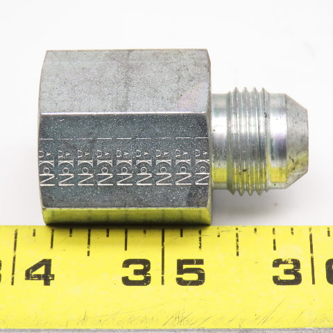 Eaton 1/2" JIC Male Flare x 1/2" Female Straight Adaptor Hydraulic Fitting