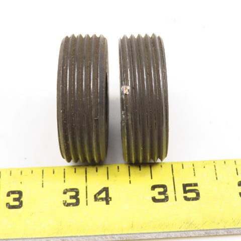 1-1/2" x 1/2" Threaded Insert Spacer Lot Of 2