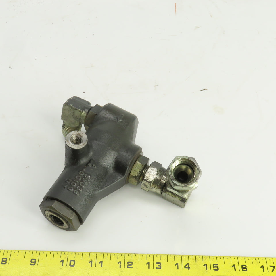 Caterpillar 59038-00100-U7 Adjustable Hydraulic Flow Valve From A Model EP20KT
