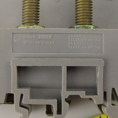 Entrelec 5143-M70/31FF High Current Rail Power Terminal 600V 200A Lot of 5
