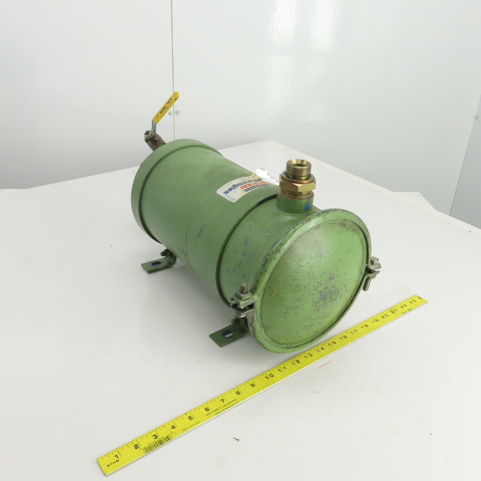 Hydraulic Filter Housing  1-1/4"NPT Inlet/Outlet 1/2"Npt Valve Outlet